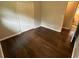 Bedroom with hardwood floors and closet at 1909 Cindy Dr, Decatur, GA 30032