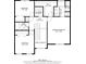 Second floor plan featuring bedrooms, bathrooms, a laundry room, and walk-in closets for comfortable and private living at 2586 Abbotts Glen Nw Dr, Acworth, GA 30101