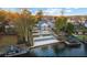Expansive backyard with a private boat dock and steps down to the lake at 9058 Woodlake Lane, Villa Rica, GA 30180