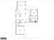 Detailed floor plan featuring the layout of the home, including rooms and dimensions at 9058 Woodlake Lane, Villa Rica, GA 30180