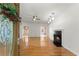 Bright living room with fireplace and hardwood floors at 2620 Dr Bramblett Rd, Cumming, GA 30028
