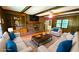 Cozy living room with a brick fireplace, built-in shelves, and comfortable seating at 1110 Blackwell Rd, Marietta, GA 30066