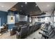 Home theater room with projector and screen at 3445 Stratford Rd # 1501, Atlanta, GA 30326