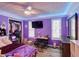 Fun purple bedroom with great light and ample storage space at 3861 Hanover Ct, Marietta, GA 30062