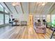 Bright, open living area with vaulted ceilings, hardwood floors, and lots of natural light at 3861 Hanover Ct, Marietta, GA 30062