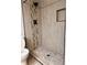 Bathroom showing the custom tile shower at 1055 Worthington Hills Dr, Roswell, GA 30076