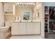 Bathroom showcasing a double vanity, ample storage, and a mirror at 1928 Stancrest Nw Trce, Kennesaw, GA 30152