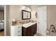 Bathroom vanity with countertop and storage at 300 Morganshire Pl, Atlanta, GA 30350