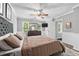 Spacious main bedroom with plush bedding and decor at 4131 N Gloucester Pl, Atlanta, GA 30341
