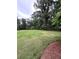 Lush backyard bordered by tall trees and green grass, perfect for privacy and outdoor enjoyment at 4925 Happy Hollow Rd, Dunwoody, GA 30360