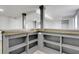 Basement bar area with shelving, light wood flooring, neutral paint, and recessed lighting at 644 Church Nw St, Atlanta, GA 30318