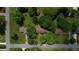 Aerial view of the property showcasing the home's layout, landscaping, and surrounding neighborhood at 2368 Ellis Court, Snellville, GA 30078