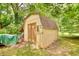 View of a shed in the backyard, providing additional storage space and convenience at 2368 Ellis Court, Snellville, GA 30078