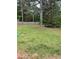 The backyard is fully fenced and features mature shade trees at 432 Manor Estates Dr, Stockbridge, GA 30281