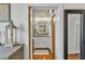 A cozy bathroom featuring a granite vanity, neutral walls, and modern lighting at 542 Ralph Mcgill Ne Blvd # 7, Atlanta, GA 30312