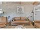 This bright living room features an open layout with a beautiful wall design at 542 Ralph Mcgill Ne Blvd # 7, Atlanta, GA 30312