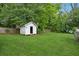 Spacious backyard featuring a shed and green lawn perfect for outdoor activities and enjoyment at 1792 Center Ave, East Point, GA 30344