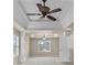 Beautiful main bedroom featuring tray ceiling and detailed columns at 3039 Tuscan Ridge Dr, Snellville, GA 30039