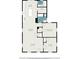 Detailed floor plan showcasing the layout of the kitchen, living room, dining area, bedrooms, and bathrooms at 376 Pine Ne St, Marietta, GA 30060