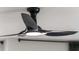 Close-up of a contemporary black ceiling fan with integrated lighting at 235 Ivey Ter, Temple, GA 30179