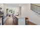 Modern kitchen open to living area, granite counters, and stainless appliances at 103 Mission Se Way # 103, Atlanta, GA 30315