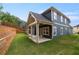 Home features a lush backyard, with a covered patio and tall privacy fence at 2438 Whites Rdg, Decatur, GA 30034