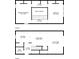 Detailed floor plan showcasing the layout of a two-story home, highlighting room dimensions at 346 Carpenter Dr # 77, Sandy Springs, GA 30328