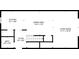 Floor plan showing the layout of the kitchen, dining area, living room, bath and foyer at 346 Carpenter Dr # 77, Sandy Springs, GA 30328