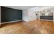Inviting living room boasts hardwood floors and an open floor plan to the kitchen and dining areas at 346 Carpenter Dr # 77, Sandy Springs, GA 30328