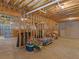 Unfinished basement with exposed beams and open space, ready to be customized at 925 Champions Way, Mcdonough, GA 30252