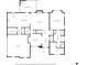 First floor floorplan showing kitchen, living room, dining room and garage at 127 Grayson Myers Dr, Villa Rica, GA 30180