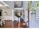 Spacious foyer with hardwood floors and elegant staircase at 127 Grayson Myers Dr, Villa Rica, GA 30180