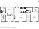 Two-story floor plan featuring a kitchen, living room, bedrooms, and bathrooms at 7169 Sweet Gum Ct, Lithonia, GA 30058