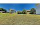 Large, level backyard perfect for gardening and outdoor activities at 10961 Big Sky Dr, Hampton, GA 30228