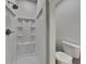 Modern bathroom with a shower stall, complemented by neutral walls and fixtures at 2352 Benson Rdg, Lithonia, GA 30058
