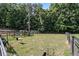 Spacious animal pen with secure fencing and grazing goats at 2203 Arbor Hill Rd, Canton, GA 30115