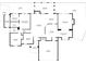 Detailed floor plan showcasing the layout of the home, including room dimensions and connections at 245 Scotch Pine Ct, Alpharetta, GA 30022