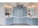 Bathroom with double vanity, cabinets, and modern hardware at 1608 Mulberry Lake Dr, Dacula, GA 30019