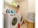 Functional laundry room equipped with modern washer and dryer units at 7162 Fringe Flower Dr, Austell, GA 30168
