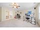 This is a home office with two desks and french doors at 390 Scott Farm Dr, Powder Springs, GA 30127