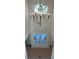 High angle view of foyer with modern chandelier, hardwood floors, and a double-door entrance at 4010 Sierra Knolls Ct, Cumming, GA 30040