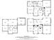 Combined floorplans including the basement, first floor, and second floor of a spacious property; total 3664 sq ft at 946 Cornwall Sw Ct, Marietta, GA 30064
