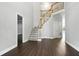 Elegant foyer with hardwood floors and staircase at 946 Cornwall Sw Ct, Marietta, GA 30064