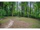 Large backyard with mature trees and lawn at 1094 Seville Dr, Clarkston, GA 30021