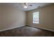This is a bedroom with carpet flooring, neutral paint and a window with blinds at 152 Stoneforest Dr, Woodstock, GA 30189