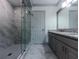 Gorgeous bathroom features tiled stand up shower and double sink vanity with granite at 1265 Watercrest Cir, Lawrenceville, GA 30043