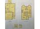 Home floor plan featuring first and second floor layouts, including kitchen, bedrooms and bathrooms at 1195 Park Center Cir, Austell, GA 30168