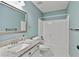 Stylish bathroom featuring granite countertop, tile floors, and a tub-shower combo at 2821 Amhurst Nw Way, Kennesaw, GA 30144