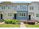 Charming townhome showcasing colorful siding, manicured landscaping, and a welcoming front entrance at 3760 Oxford Cir, Doraville, GA 30340