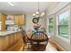 Kitchen dining area with hardwood floors and a view of the backyard at 2139 Bramlett Nw Pl, Marietta, GA 30064
